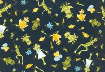 Junge Linie Frosch blau 