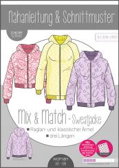 Mix und Match Damen Sweatjacke Kibadoo 