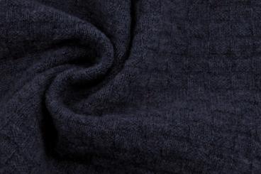 Merinostrick Muster dunkelblau 