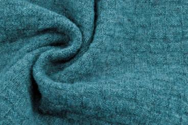 Merinostrick Muster petrol 