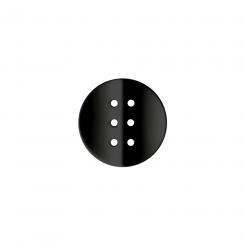 Knopf 6 Loch schwarz 