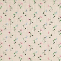 Voile Blümchen weiß 