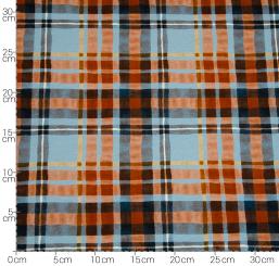 White plaid blau karo 