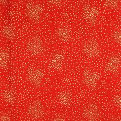 'Weihnachtsstoff rot Gold 