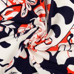 Viskosewebware blau weiß rot 