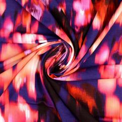 Viskosejersey blau    geflammt 