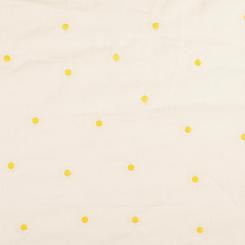 Popeline Stickerei auf Weiß 