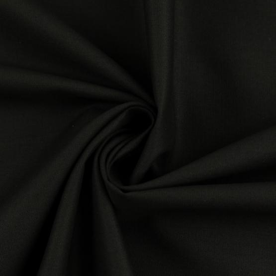 Baumwolle Webware schwarz uni, schwarz 