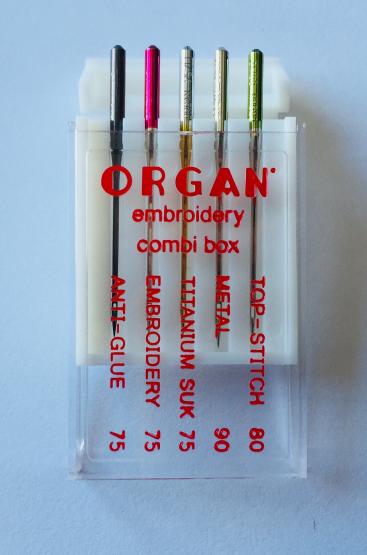 Organ embroidery versch Stickmasch 5er 