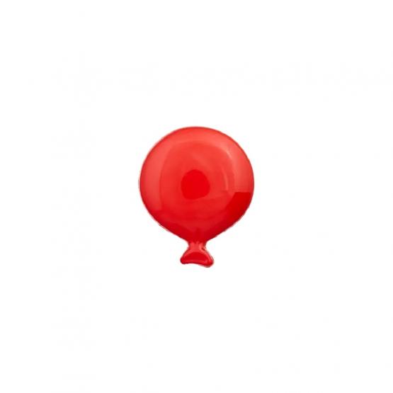 Knopf Luftballon 18 mm  rot 
