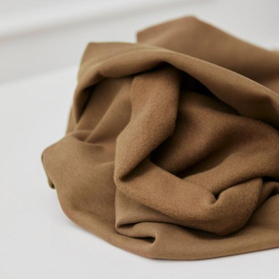 Organic Basic Brushed Sweat camel 